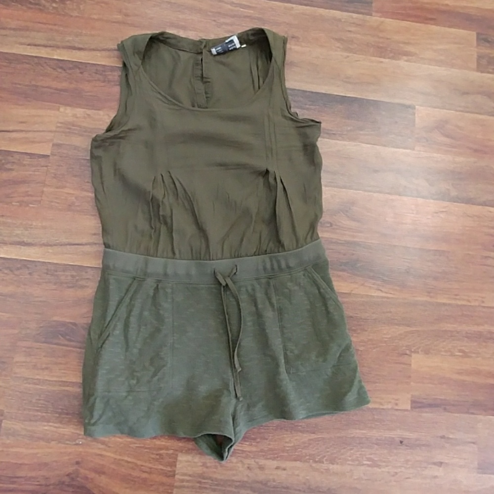 Anthro Saturday Sunday Army Green Romper